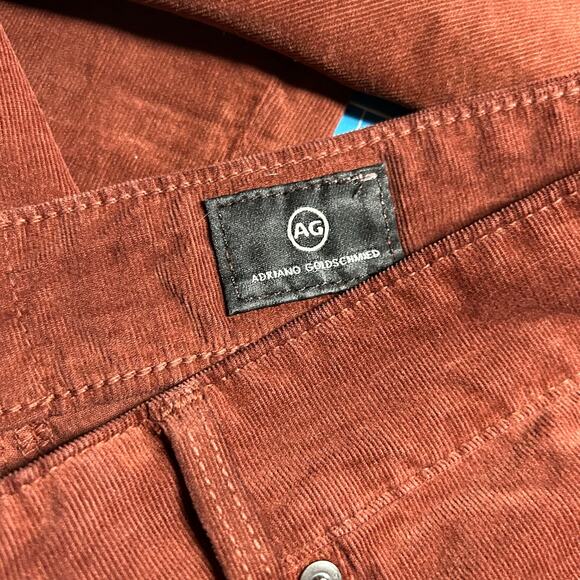 AG Adriano Goldschmied The Farrah Skinny Ankle Corduroy Rust 27 NWOT - Picture 9 of 10